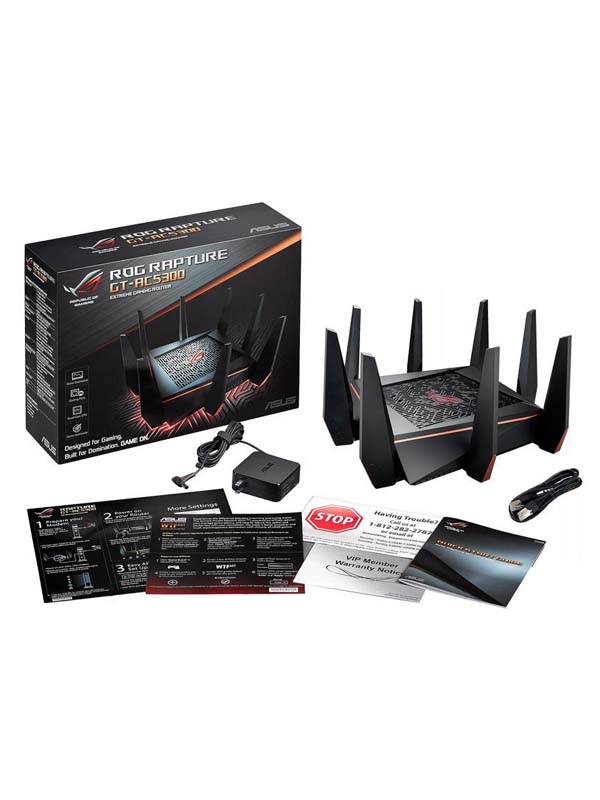 ASUS AC5300 Tri-band WiFi Gaming Router | ROG Rapture GT-AC5300