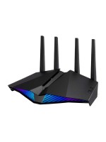 ASUS RT-AX82U, AX5400 Dual Band WiFi 6 Gaming Router, PS5 compatible, Mobile Game Mode, ASUS AURA RGB, Lifetime Free Internet Security, Mesh WiFi support, Gear Accelerator, Gaming Port, Adaptive QoS, Port Forwarding | RT-AX82U