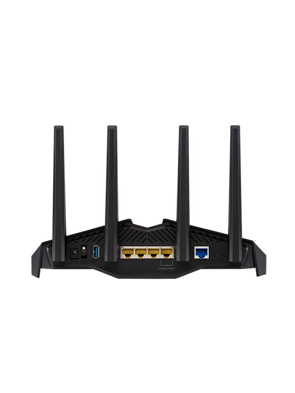 ASUS RT-AX82U, AX5400 Dual Band WiFi 6 Gaming Router, PS5 compatible, Mobile Game Mode, ASUS AURA RGB, Lifetime Free Internet Security, Mesh WiFi support, Gear Accelerator, Gaming Port, Adaptive QoS, Port Forwarding | RT-AX82U