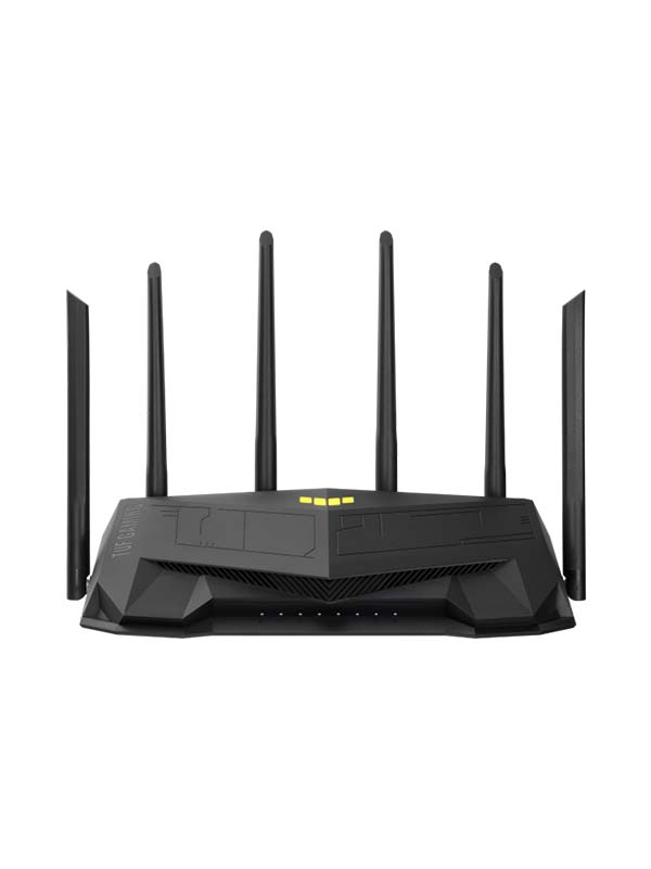 ASUS TUF Gaming AX5400 Dual Band WiFi 6 Gaming Router with dedicated Gaming Port with AiProtection Pro network security and AURA RGB lighting | TUF-AX5400