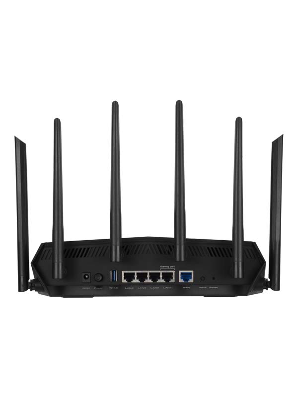 ASUS TUF Gaming AX5400 Dual Band WiFi 6 Gaming Router with dedicated Gaming Port with AiProtection Pro network security and AURA RGB lighting | TUF-AX5400