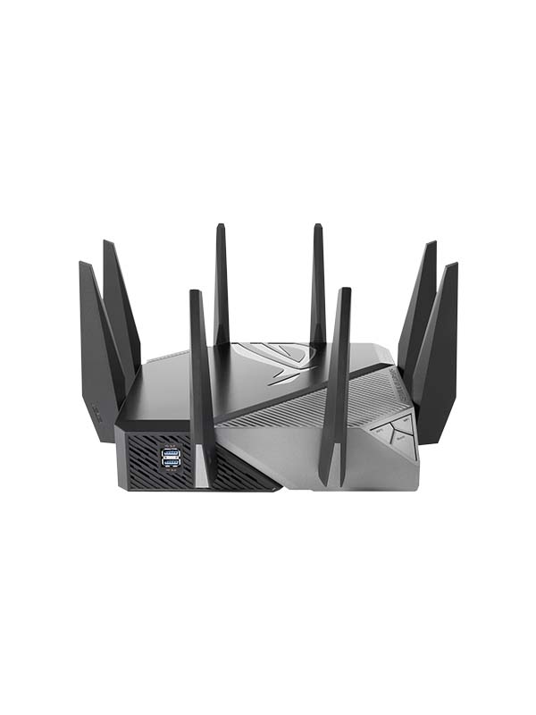 ASUS ROG Rapture GT-AXE11000 Tri-band WiFi 6E Gaming Router, 6GHz Band, 2.5G Port, VPN Fusion, Subscription-free Network Security, AiMesh Compatible | 90IG06E0-MO1R00