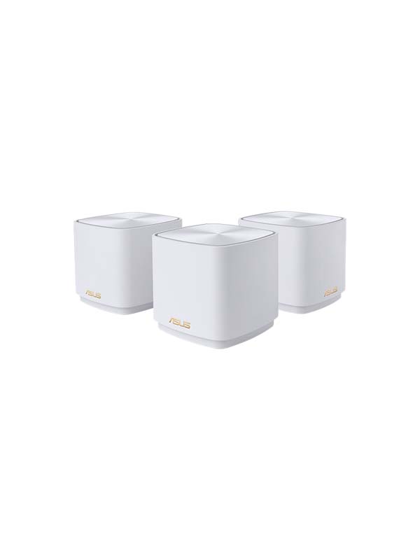 ASUS Zen Wifi XD4 AX1800 WiFi Mini Wireless Router, Gigabit Ethernet Tri-band, WiFi 6, 2x Gigabit LAN, White, Pack of 2 | 90IG05N0-MO3R40