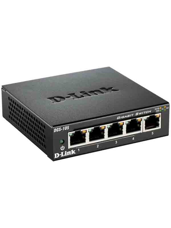 D-Link DGS-105 5-Port Gigabit Unmanaged Desktop Switch