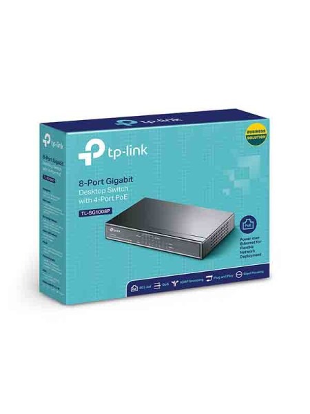 TP-LINK TL-SG1008P 8-Port Gigabit Desktop Switch w