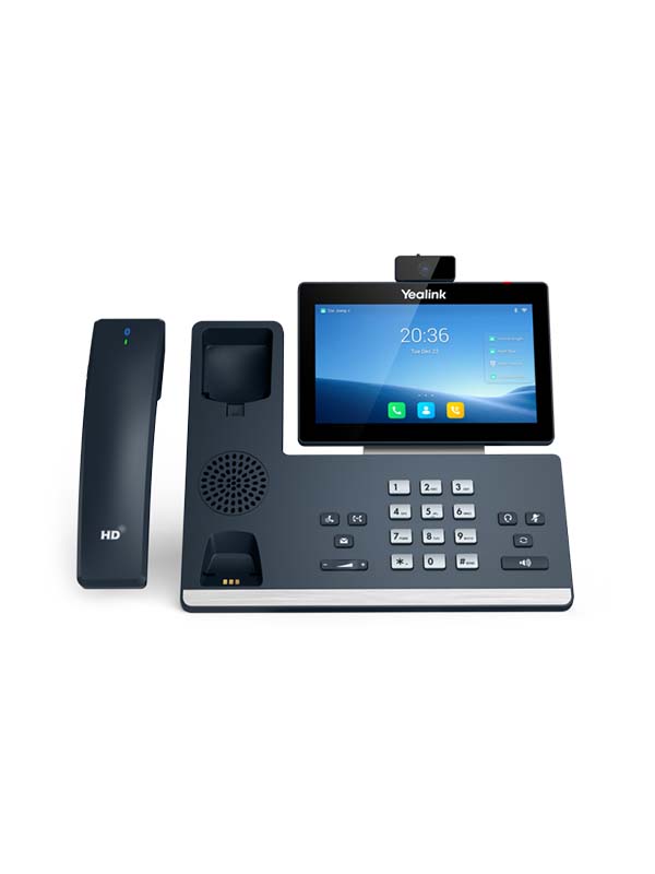 Yealink SIP-T58W Pro IP Phone with Camera, Smart Media Android HD Phone, 16 SIP Accounts, Built-in BT 4.2, 720p30 HD video, 7inch Touch Screen Display, Dual-port Gigabit Ethernet, Supports PoE | SIP-T58W Pro