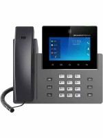Grandstream GXV3350 Networks IP Video Phone,  5-Inch Color Touch Screen, 16 SIP Lines,  Bluetooth, 802.11n Wi-Fi, Dual-port Gigabit Ethernet, Black with Warranty | GXV-3350 Grandstream IP Video Phone