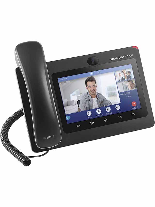 Grandstream GXV3370 IP Video Phone for Android, 7” Touch Screen, Real-Time HD Video Telephony, Built-in Wi-Fi & Bluetooth, Black with Warranty | GXV3370 Grandstream IP Video Phone