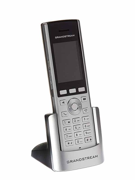 Grandstream WP820 Portable Wi-Fi Phone Voip Phone, Bluetooth, 2 SIP accounts, 2 lines, Rechargeable 1500mAh battery, Silver with Warranty | WP820 