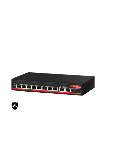 OXION OX-GPS1108-2G 8 Port Gigabit Ai PoE Switch+2G Uplink with 250M Long Range (120W) | OX-GPS1108-2G