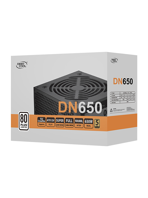 DeepCool DN650 650W 80 PLUS 230V Power Supply - DP-230EU-DN650