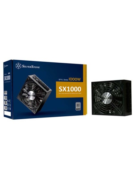 SILVERSTONE SX1000 Platinum, 80 PLUS Platinum 1000W Fully Modular SFX-L Power Supply | SST-SX1000-LPT