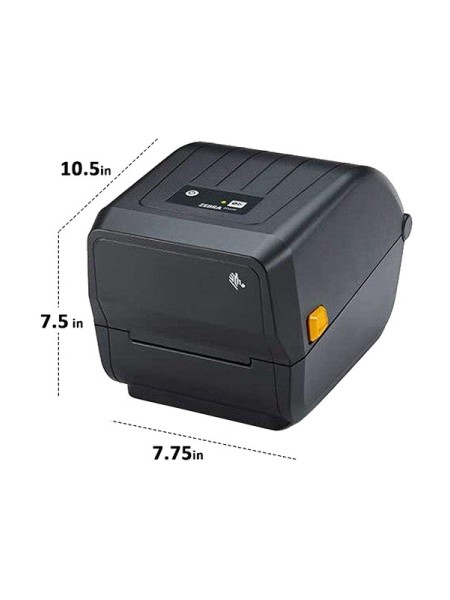 ZEBRA ZD220t Thermal Transfer Barcode Printer 203 DPI, ZPLII, EPLII, USB Label Printer, Black | ZD220t