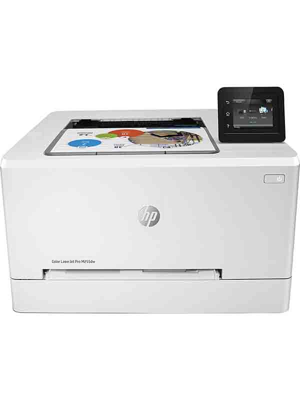 HP M255dw Color LaserJet Pro Wireless Laser Printer, White with Warranty 