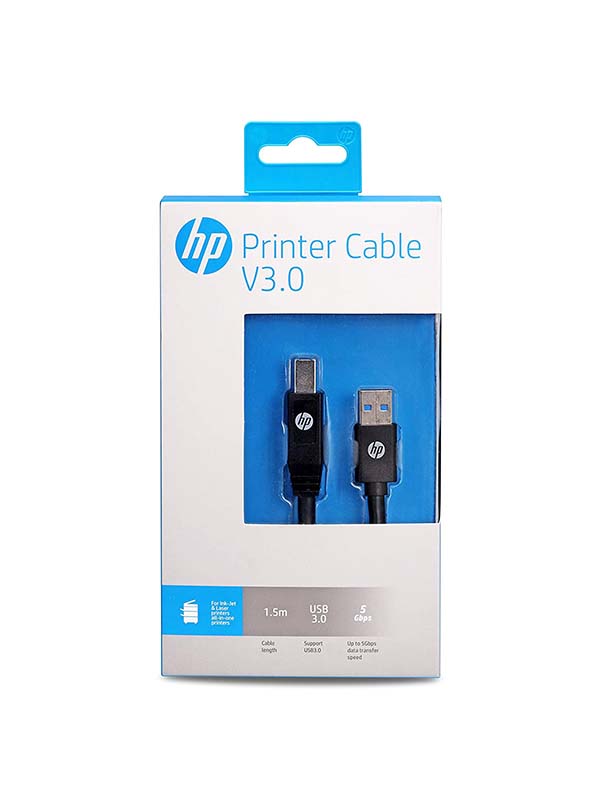 HP Printer Cable USB-B to USB-A v2.0 1.5m - Black | HP040GBBLK1.5TW