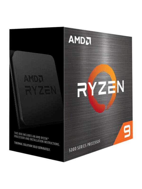 AMD Ryzen 9 5900X, 12 Core, 24 Threads, Desktop Processors without Fan | 100-100000061WOF