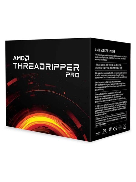 AMD Ryzen Threadripper PRO 3995WX Desktop Processor, 64 Core, 128 Threads with Zen 2 Technology | 100-100000087WOF