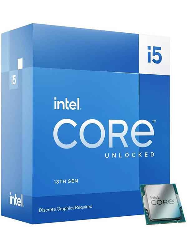 Intel Core i5-13600KF 3.5GHz Processor, 13th Gen LGA 1700 125W Desktop Processor, 24MB Cache Memory, 2 Channel DDR5, 3.5GHz P-Core Clock Speed, 128 GB Max Memory | BX8071513600KF
