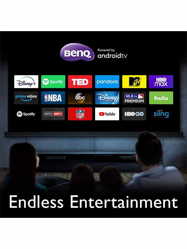 BenQ TH685i FHD Gaming Projector Powered by Android TV, 4K HDR Support, 3500 ANSI Lumens, 120hz Refresh Rate, 8.3ms Low Latency, Enhanced Game Mode, Compatible with Playstation & Warranty