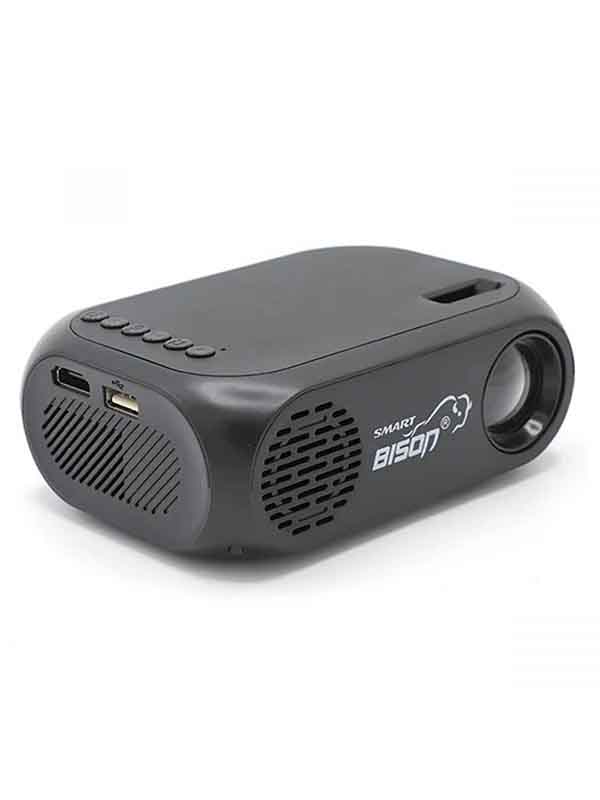 Bison Smart LED Mini Projector, Black - BS900