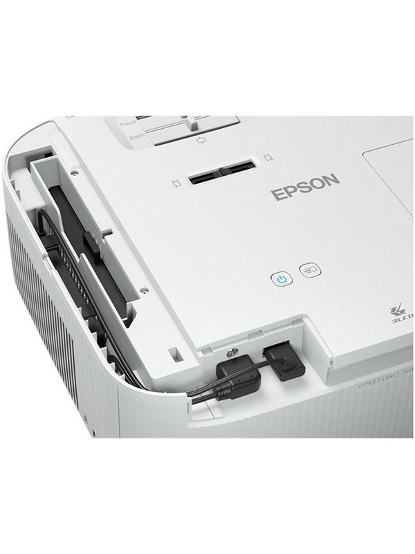 Epson EH-TW6250 4K Pro UHD Projector, 2800 Lumen Brightness, 3LCD Technology, 10000 Hrs Lamp Life, x1.6 Zoom,HDR10, Wireless LAN, HDMI, White with Warranty | EH-TW6250 - V11HA73040