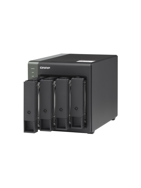 QNAP TS-431X3 NAS Storage, 4GB RAM, 4x 3.5-inch SATA, 1X2.5GBE, 1X 10GBE SFP+, 3X USB 3.2 | TS-431X3