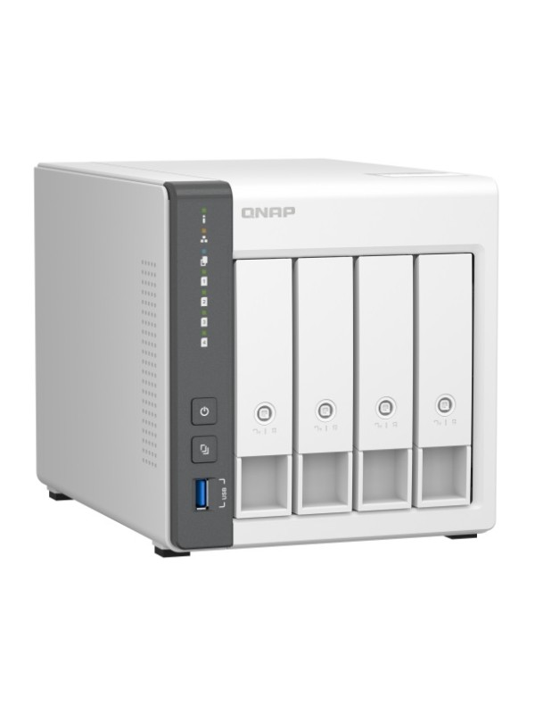 QNAP TS-433-4G 4 Bay NAS Storage, 4GB OnBoard RAM, 4x 3.5-inch SATA 6Gb/s, 3Gb/s, 1X RJ45 Ethernet, 1X 2.5GBE, 1X USB 3.2, 2X USB2.0  | TS-433-4G