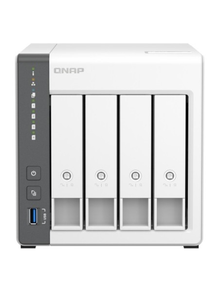 QNAP TS-433-4G 4 Bay NAS Storage, 4GB OnBoard RAM, 4x 3.5-inch SATA 6Gb/s, 3Gb/s, 1X RJ45 Ethernet, 1X 2.5GBE, 1X USB 3.2, 2X USB2.0  | TS-433-4G