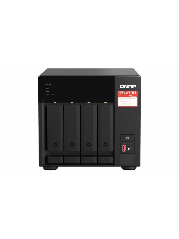 QNAP TS-473A-8G NAS Storage, RYZEN 2.2GHZ, 8GB RAM, 4X SATA, 2X M.2 NVME SLOTS, 2X 2.5GBE, 2X PCIE, 4X USB | TS-473A-8G