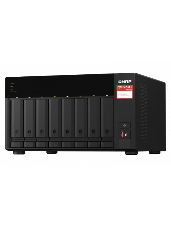 QNAP TS-873A-8G NAS Storage, RYZEN 2.2GHZ, 8GB RAM, 8X SATA, 2X M.2 NVME SLOTs,2X 2.5GBE, 2X PCIE, 4X USB | TS-873A-8G