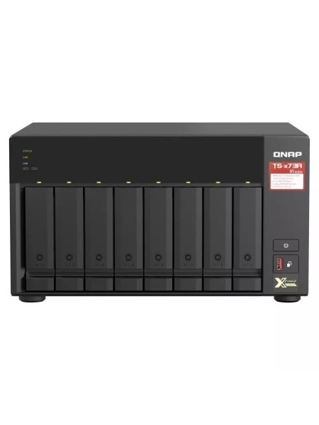 QNAP TS-873A-8G NAS Storage, RYZEN 2.2GHZ, 8GB RAM, 8X SATA, 2X M.2 NVME SLOTs,2X 2.5GBE, 2X PCIE, 4X USB | TS-873A-8G