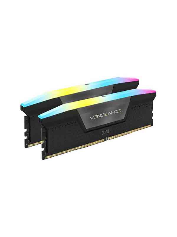 Corsair Vengeance RGB 64GB RAM DDR5 (2 X 32 GB) 5600 MHz Memory Gaming Desktop RAM, Black | CMH64GX5M2B5600C40