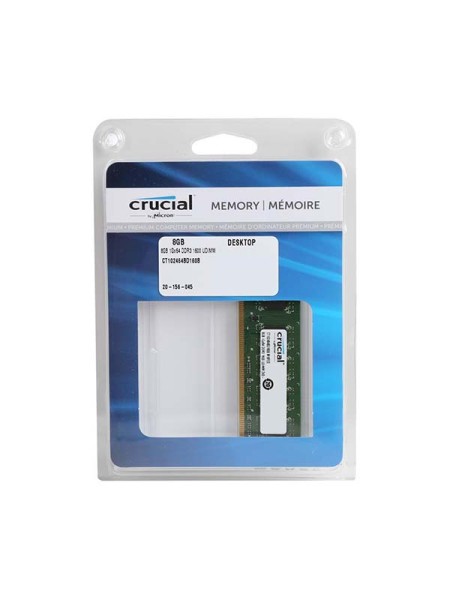 CRUCIAL 8GB 240-Pin DDR3 SDRAM DDR3L 1600 (PC3L 12800) Desktop Memory | CT102464BD160B