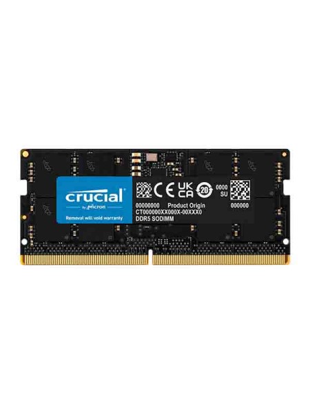 Crucial SODIM 16GB DDR5 PC4800 Laptop RAM with Warranty