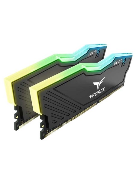 TEAM T-Force Delta RGB 16GB (2 x 8GB) 288-Pin DDR4 SDRAM DDR4 3200 (PC4 25600) Intel XMP 2.0 Desktop Memory | TF3D416G3200HC16CDC01