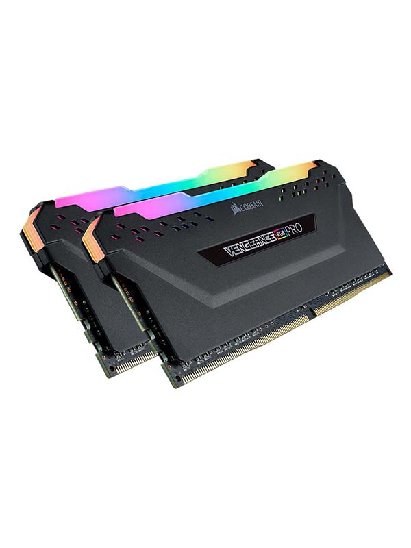 CORSAIR VENGEANCE® RGB PRO 32GB (2 x 16GB) DDR4 DRAM 3200MHz C16 Memory Kit — Black | CMW32GX4M2C3200C16