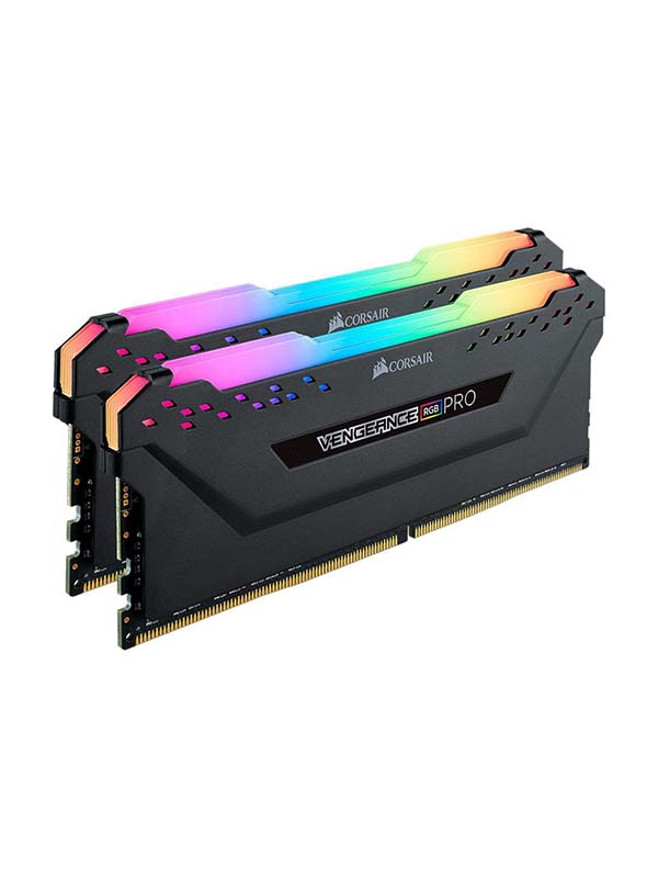 CORSAIR VENGEANCE® RGB PRO 32GB (2 x 16GB) DDR4 DRAM 3600MHz C18 Memory Kit — Black | CMW32GX4M2D3600C18