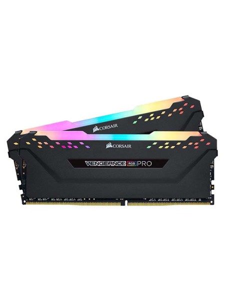 CORSAIR VENGEANCE® RGB PRO 32GB (2 x 16GB) DDR4 DRAM 3600MHz C18 Memory Kit — Black | CMW32GX4M2D3600C18