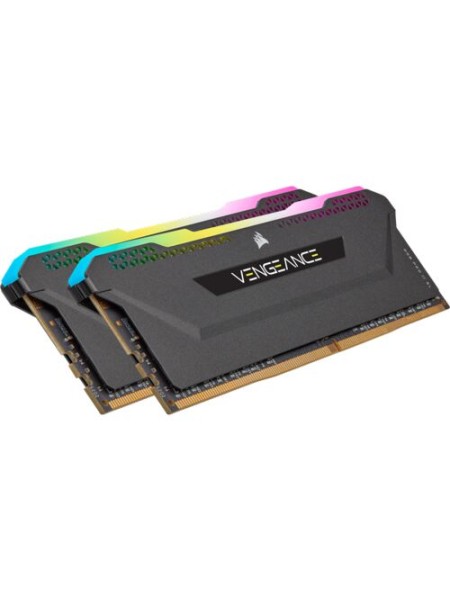 Corsair Vengeance RGB PRO SL RAM, 32GB(2x16GB) High Performance DDR4 3200MHz, Black | CMH32GX4M2E3200C16