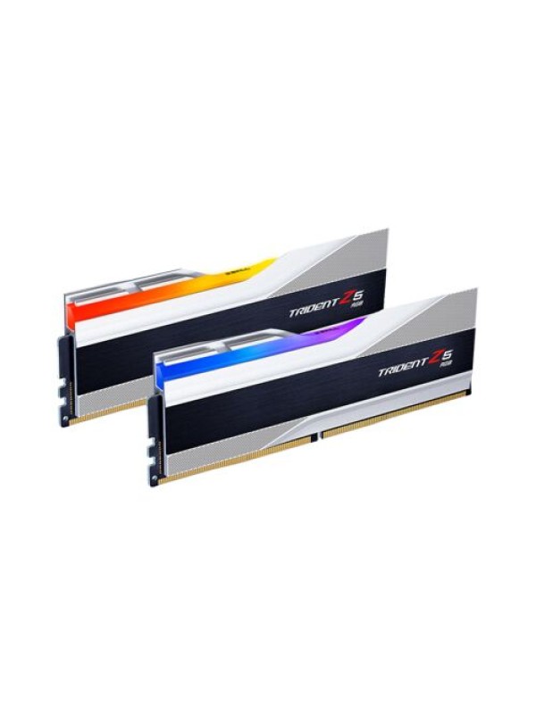 GSkill Trident Z5 RGB 32GB(16GBX2) DDR5 6000MHz CL36 1.35V RAM, Silver | F5-6000J3636F16GX2-TZ5RS