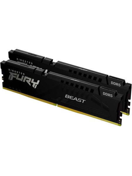 Kingston FURY Beast DDR5 RAM 32GB(16GBX2) CL40 DIMM 5200MT/s | KF552C40BBK2-32