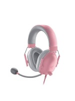 Razer BlackShark V2 X Gaming Headset, Quartz Pink, TriForce 50mm Drivers, HyperClear Cardioid Mic, 7.1 Surround Sound, 3.5mm Wired, 240g Lightweight | RZ04-03240800-R3M1
