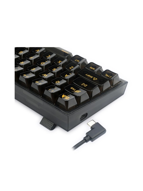 Redragon K617-CTB Wired 61 keys black crystal keyboard | Redragon K617-CTB Crystal Black