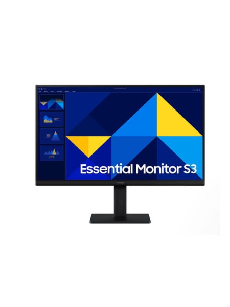 Samsung LS22D300GAMXUE, Samsung Essential Monitor S3 S30GD, 22-Inch Full HD IPS Display, 1920x1080 Resolution, 100Hz Refresh Rate, 5ms GtG, Eye Saver Mode, Flicker Free, Game Mode, HDMI 1.4, D-Sub, Black | LS22D300GAMXUE