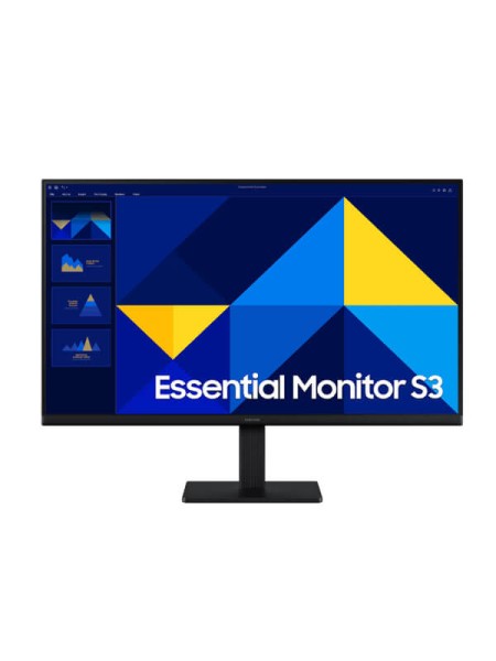 Samsung LS27D300GAMXUE, Samsung Essential Monitor S3 S30GD, 27-Inch Full HD IPS Display, 1920x1080 Resolution, 100Hz Refresh Rate, 5ms GtG, Eye Saver Mode, Flicker Free, Game Mode, HDMI 1.4, D-Sub, Black | LS27D300GAMXUE