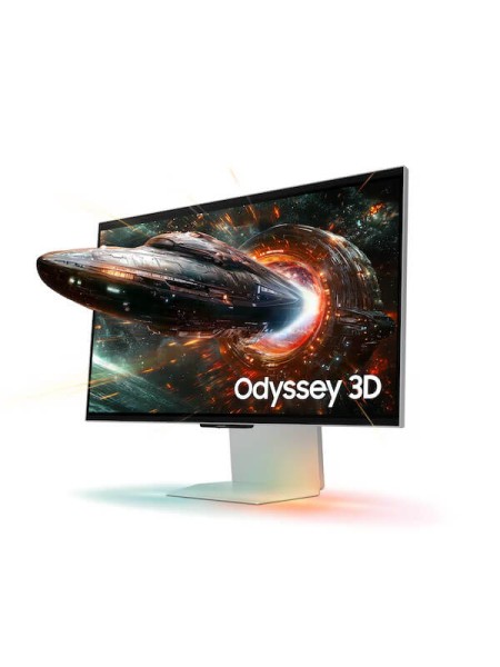 Samsung Odyssey 3D G90XF LS27FG900XMXUE 27-inch 4K UHD IPS Gaming Monitor, Glasses-Free 3D, 165Hz, 1ms GTG, HDR10+ Gaming, FreeSync Premium, Built-in Speakers, HDMI 2.1, Mercury Silver, 3-Year Warranty | LS27FG900XMXUE