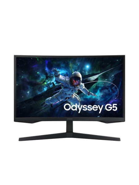 Samsung Odyssey G5 G55C LS27CG552EMXUE, 27-inch QHD 1000R Curved Gaming Monitor, VA, 165Hz, 1ms MPRT, HDR10, AMD FreeSync, HDMI, DisplayPort, Black, 3-Year Warranty | LS27CG552EMXUE