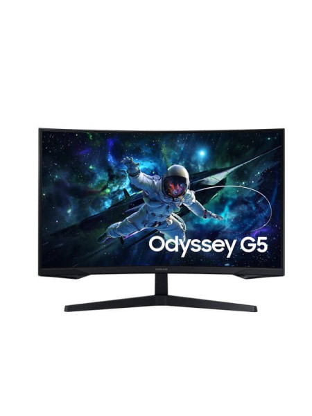 Samsung Odyssey G5 G55C LS32CG552EMXUE, 32-inch QHD 1000R Curved Gaming Monitor, VA, 165Hz, 1ms MPRT, HDR10, AMD FreeSync, HDMI, DisplayPort, Black, 3-Year Warranty | LS32CG552EMXUE