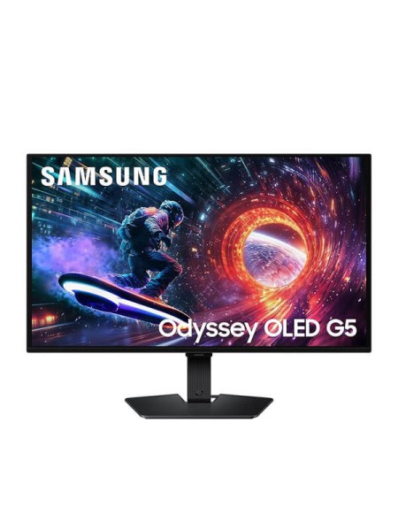 Samsung Odyssey G5 G50F LS27FG502EMXUE 27-inch QHD Fast IPS Gaming Monitor, 180Hz, 1ms GTG, HDR10, AMD FreeSync, G-SYNC Compatible, HDMI, DisplayPort, Black, 3-Year Warranty | LS27FG502EMXUE