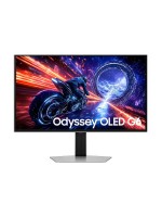 Samsung Odyssey OLED G6 G60SF LS27FG602SMXUE 27-inch QHD QD-OLED Gaming Monitor, 500Hz, 0.03ms GTG, G-SYNC Compatible, FreeSync Premium Pro, HDR True Black 500, HDMI 2.1, Pivot, Silver, 3-Year Warranty | LS27FG602SMXUE